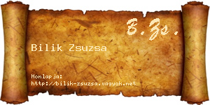 Bilik Zsuzsa névjegykártya