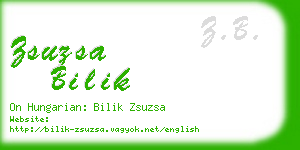 zsuzsa bilik business card